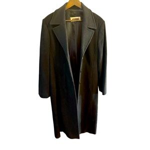 Kristin Blake Wool and Cashmere long coat, women’s 16 /XL, Black